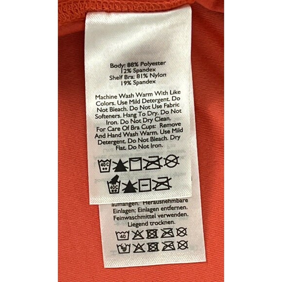 Eddie Bauer Tank Top Cami Shelf Bra Y Back Moisture Wicking Odor Control XXL NWT - Picture 10 of 10